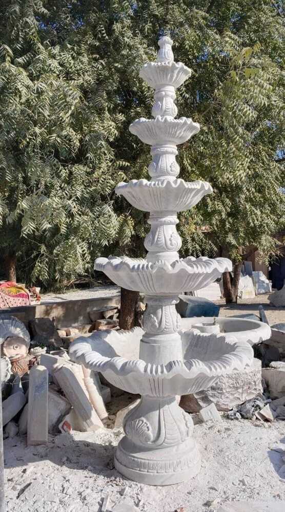 White Marble Fountain - Feature: Durable