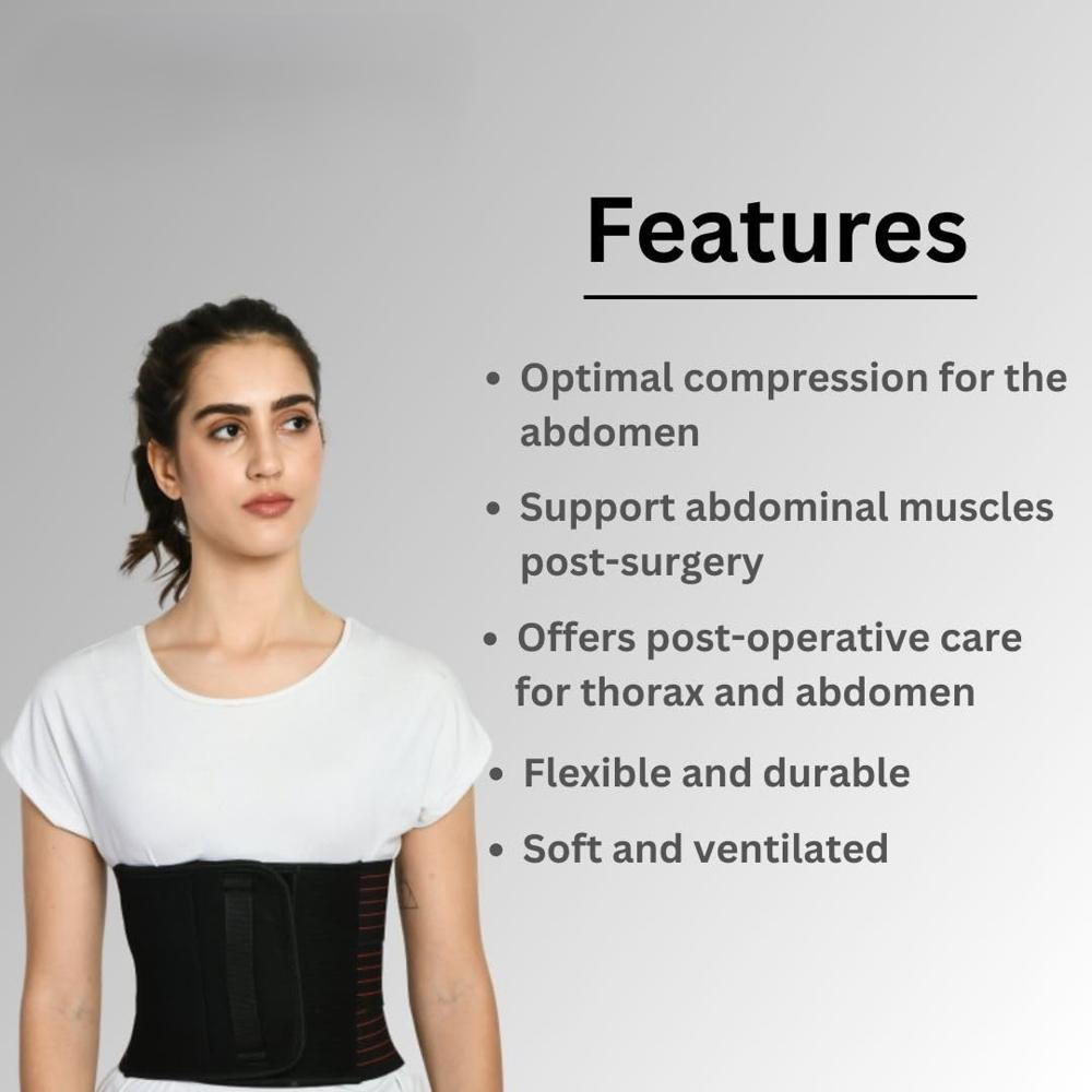 Abdominal Belt Black - Feature: Good Quality