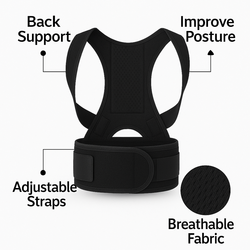 Posture Correction Belt - Color: Various Available