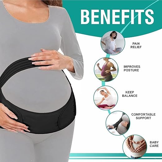 Pregnancy Support Belt Black