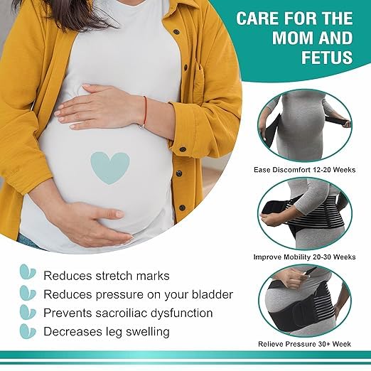 Pregnancy Support Belt Black
