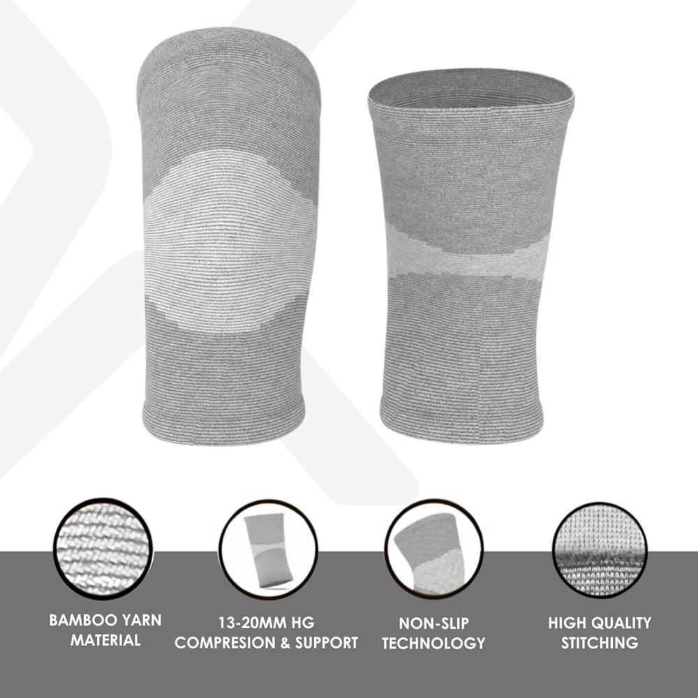 Bamboo Knee Support Grey - Color: Various Available