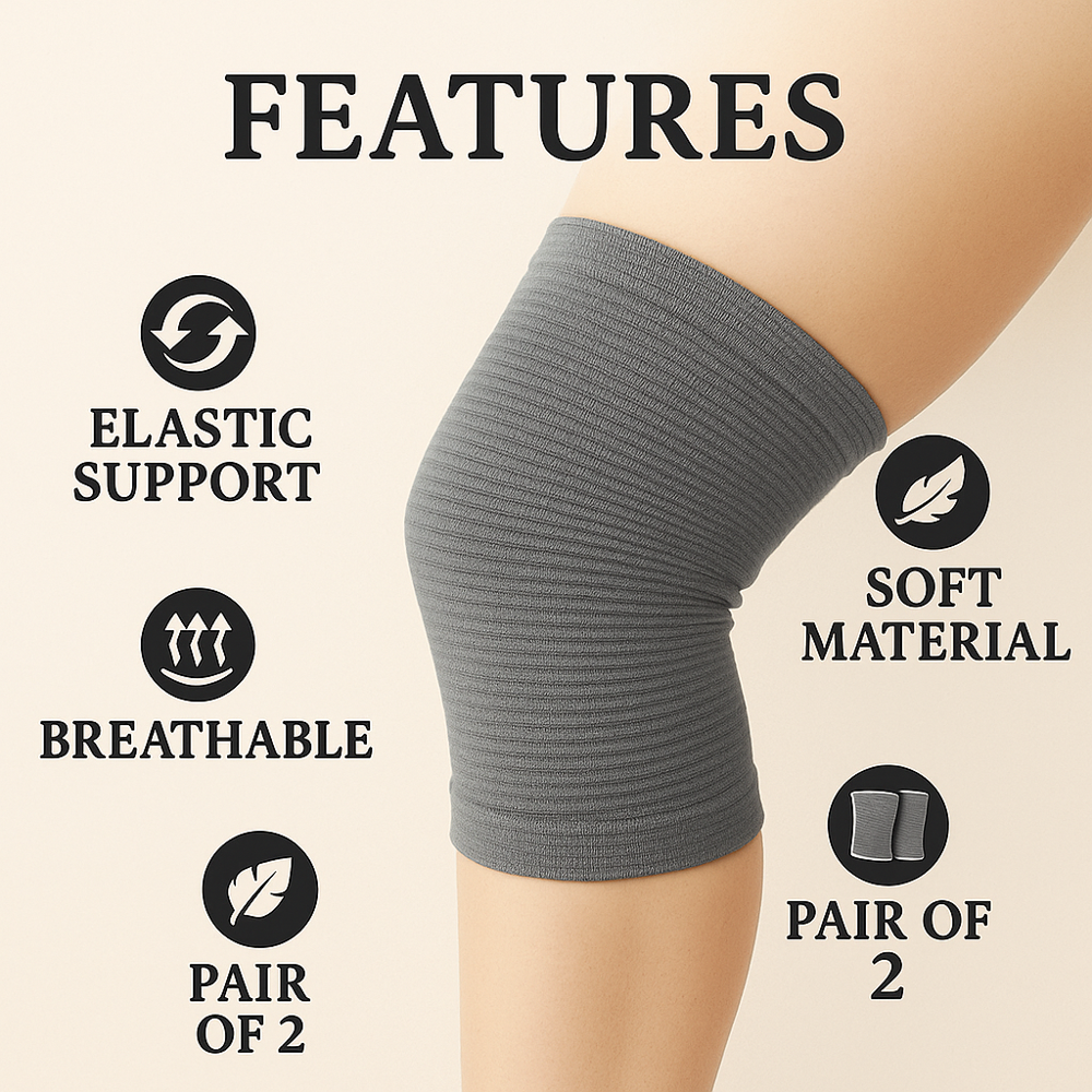 Bamboo Knee Support Grey - Color: Various Available