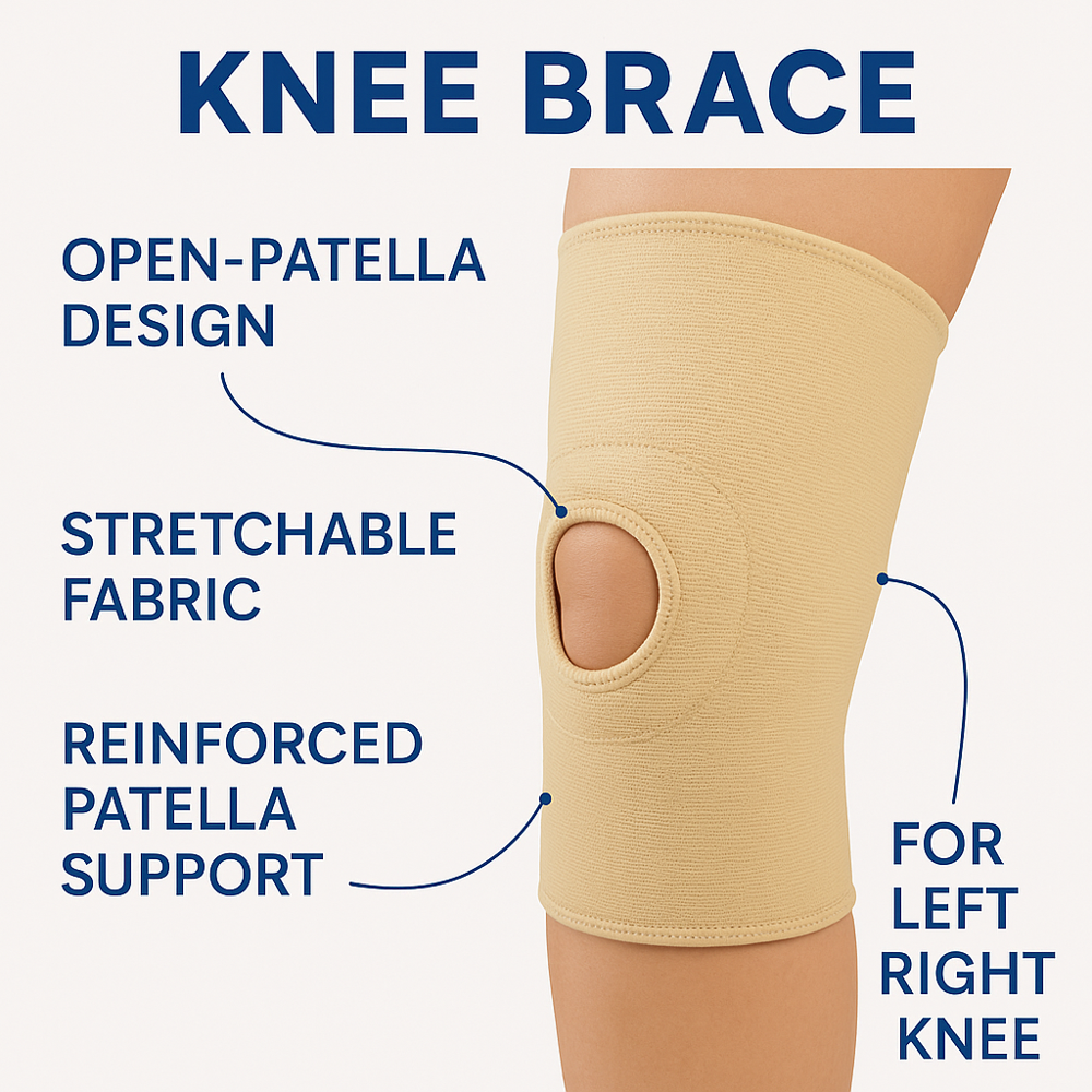 Open Patella Knee Brace Cap Skin