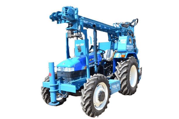 Jct-200 Tractor Mounted Diamond Core Wire Line Drilling Rig - Color: Blue