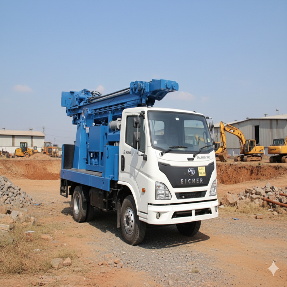 Jwl-20 Mini Truck Mounted Dthr Water Well Drilling Rig - Automatic Grade: Semi-Automatic