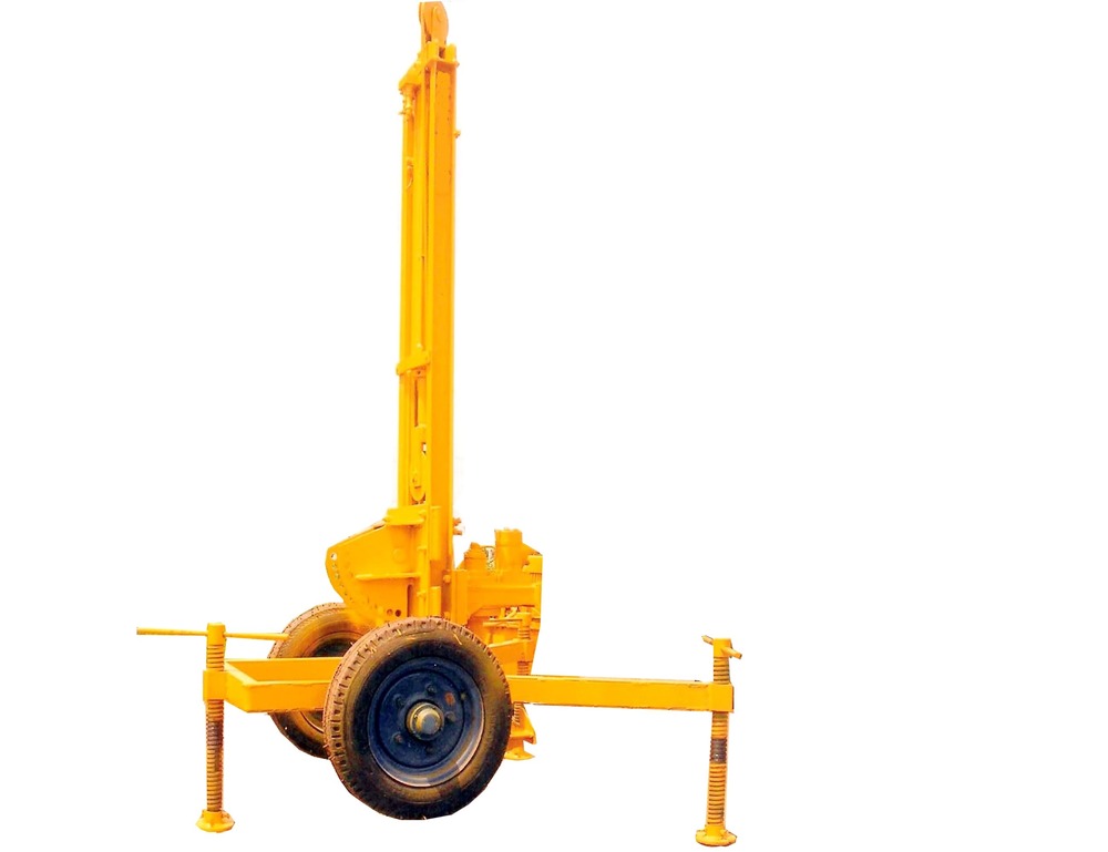 Jwp-10 Portable Dth Water Well Drilling Rig - Color: Yellow