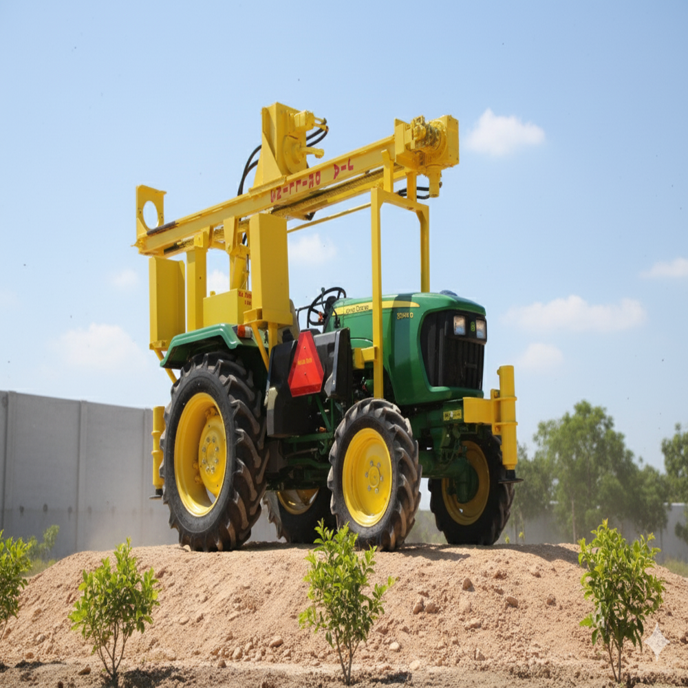 Jwt-10 Tractor Mounted Dthr Water Well Drilling Rig - Automatic Grade: Semi-automatic