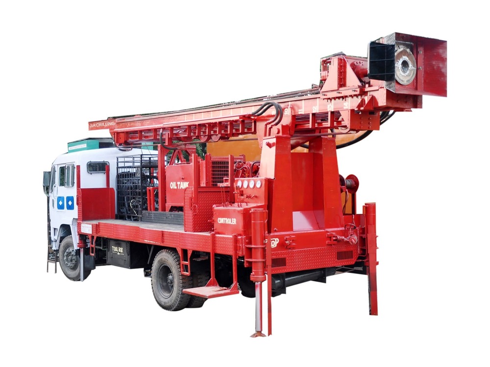 Solid 60 Truck Mounted Dthr Water Well Drilling Rig - Automatic Grade: Semi-Automatic