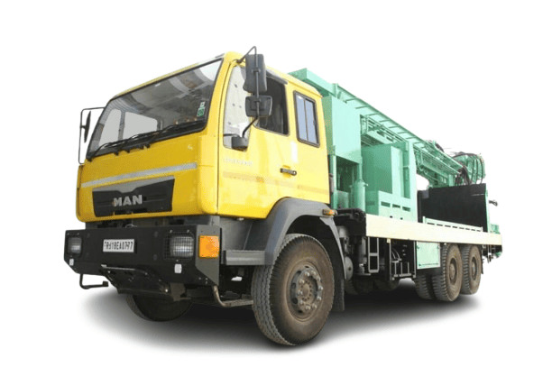 Solid 75 Truck Mounted Dthr Water Well Drilling Rig - Features: Heavy Duty
