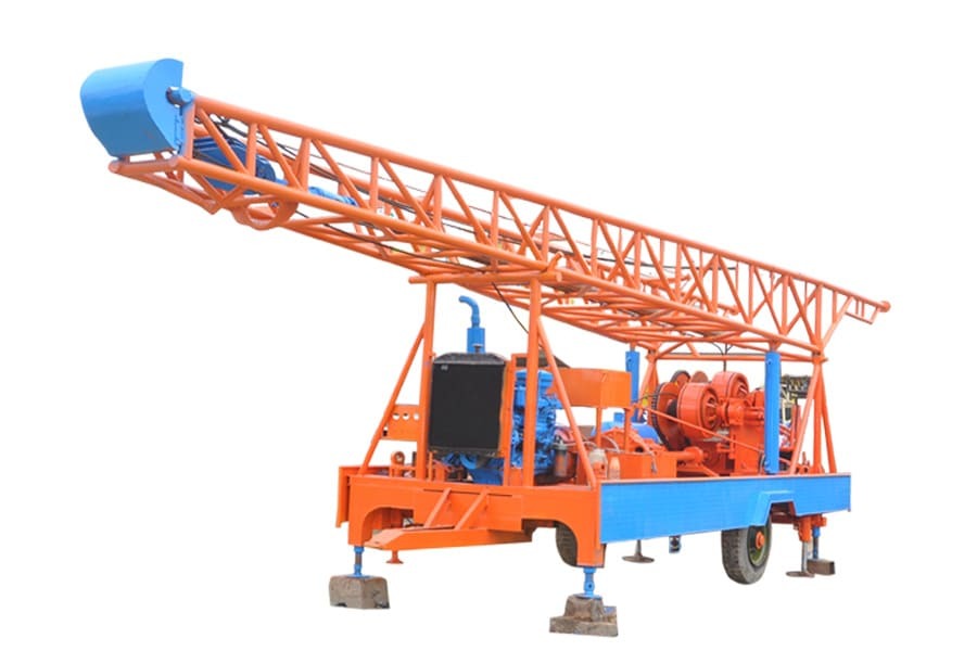 Jdmr-750 Direct Rotary Mud Drilling Rig - Color: Orange