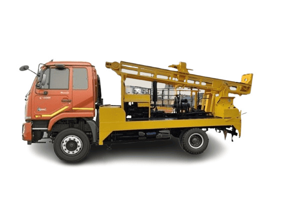 Jsc-150 Truck Mounted Soil Testing Drilling Rig - Color: Yellow