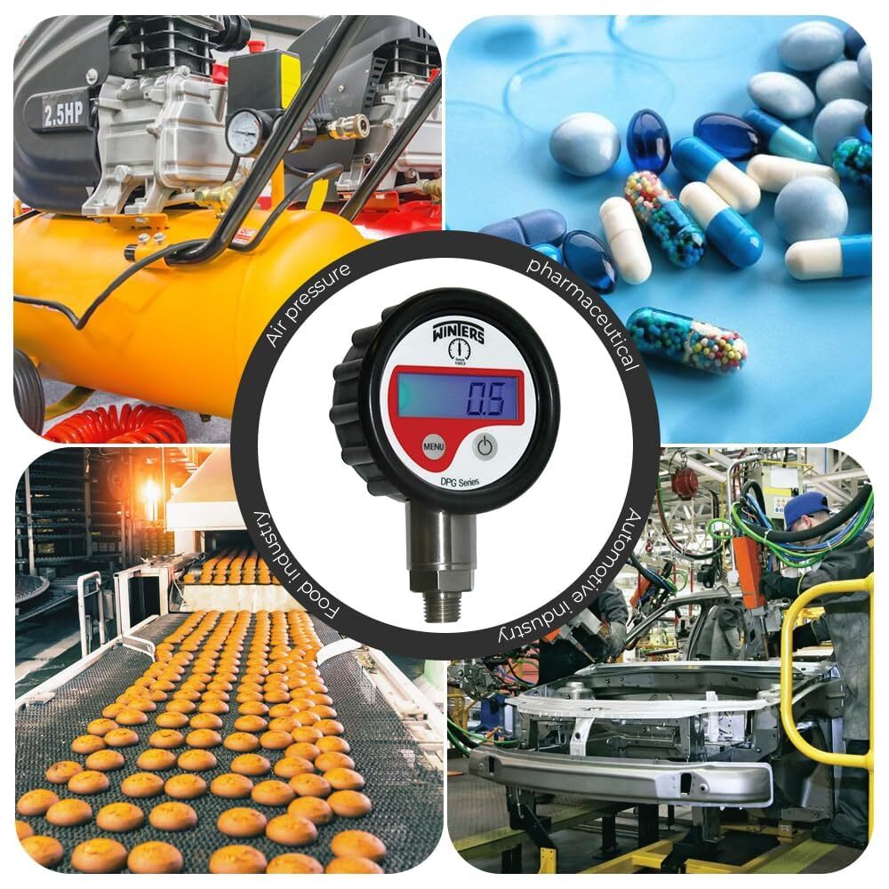 Winters Instruments Canada Digital Pressure Gauge MODEL DPG218 RANGE 0 To 600 PSI