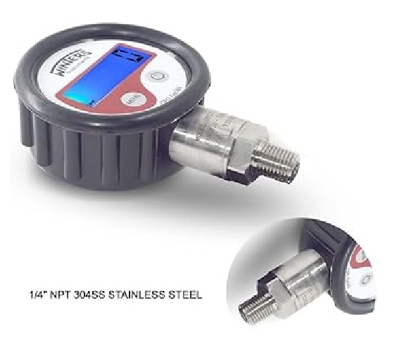 Winters Instruments Canada Digital Pressure Gauge MODEL DPG218 RANGE 0 To 600 PSI