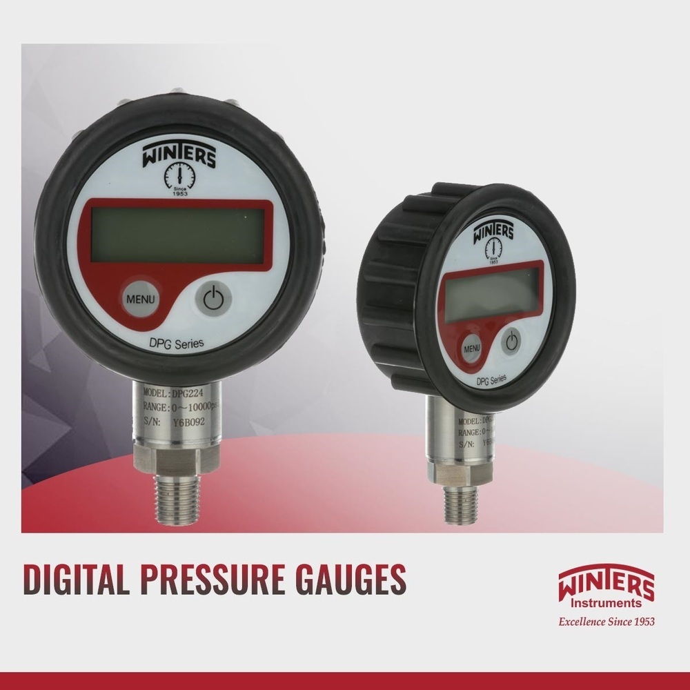Winters Instruments Canada Digital Pressure Gauge MODEL DPG216 RANGE 0 To 200 PSI