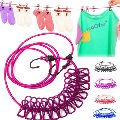12 Clips Cloth Rope