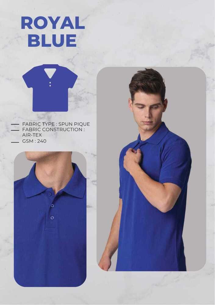 Spun Cotton T-shirts 240 GSM (without tipping)