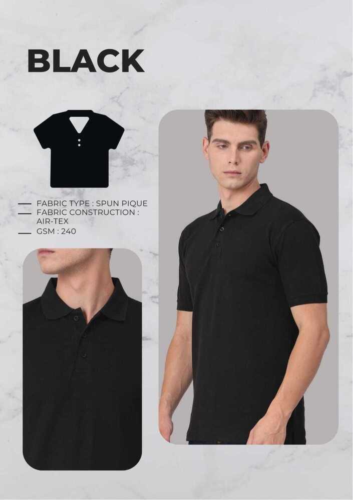 Spun Cotton T-shirts 240 GSM (without tipping)
