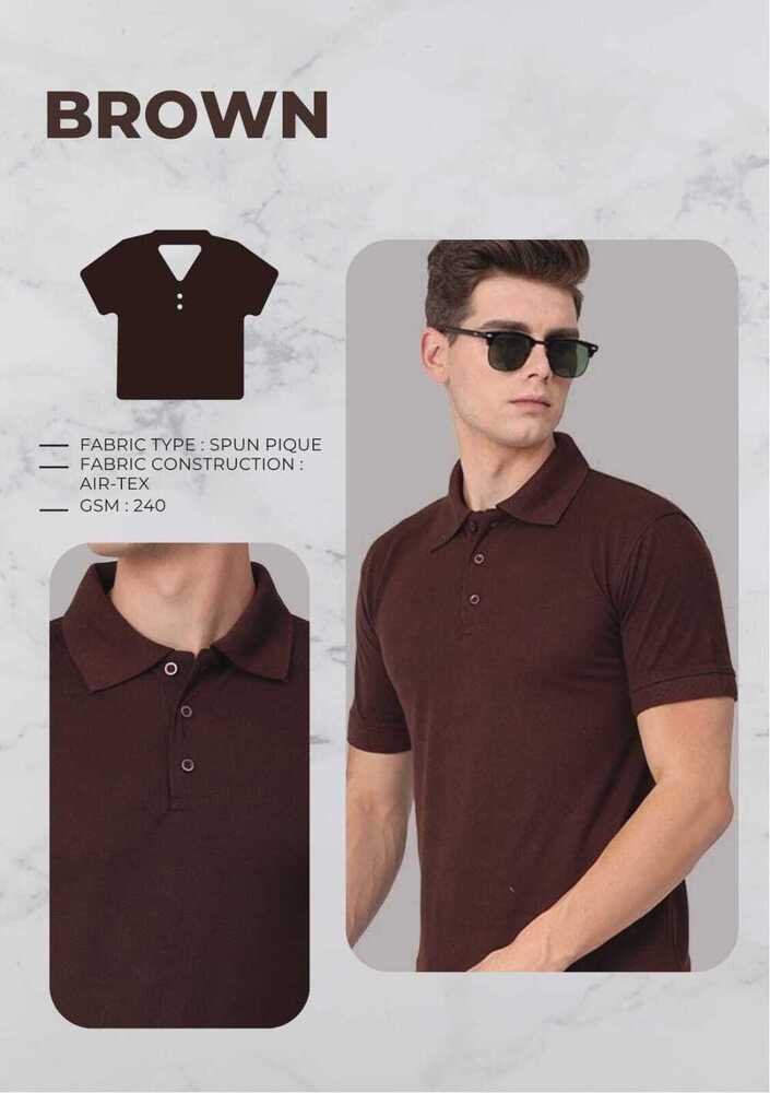 Spun Cotton T-shirts 240 GSM (without tipping)