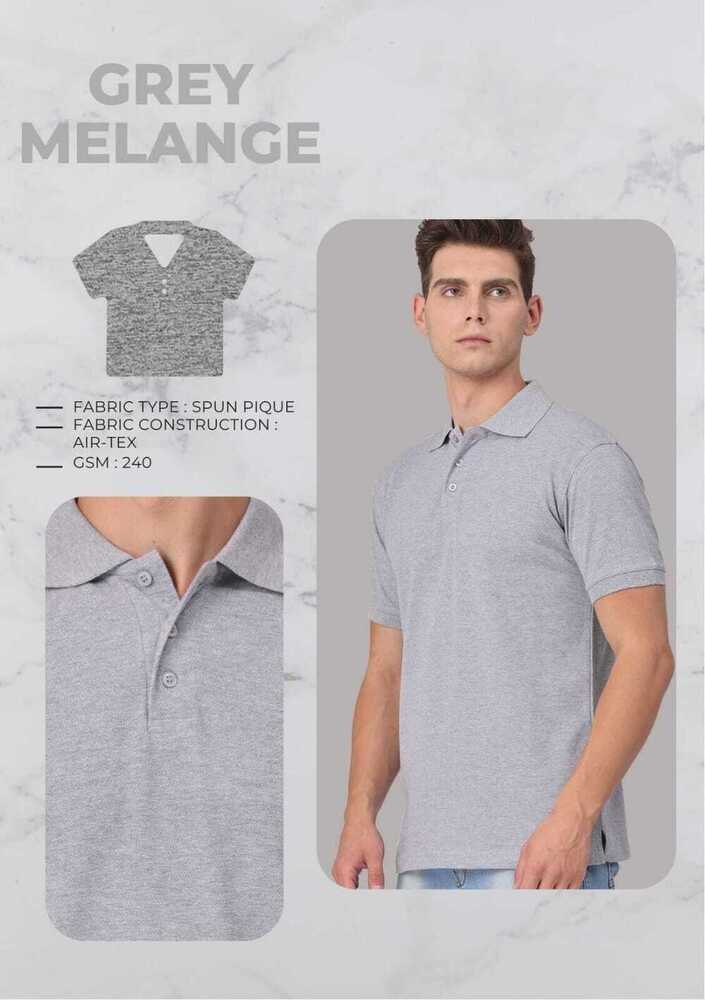 Spun Cotton T-shirts 240 GSM (without tipping)