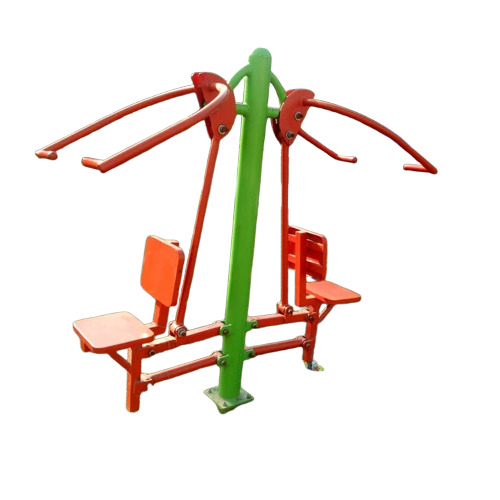 01_Outdoor Gym Chest Press Machine - Frame Material: Iron
