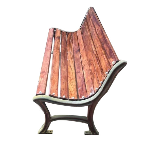 Cast Iron Garden Bench - Color: Brown