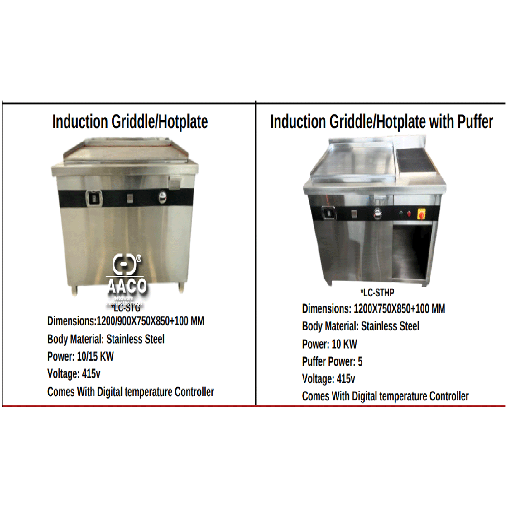 Induction Griddle/Hotplate with Puffer