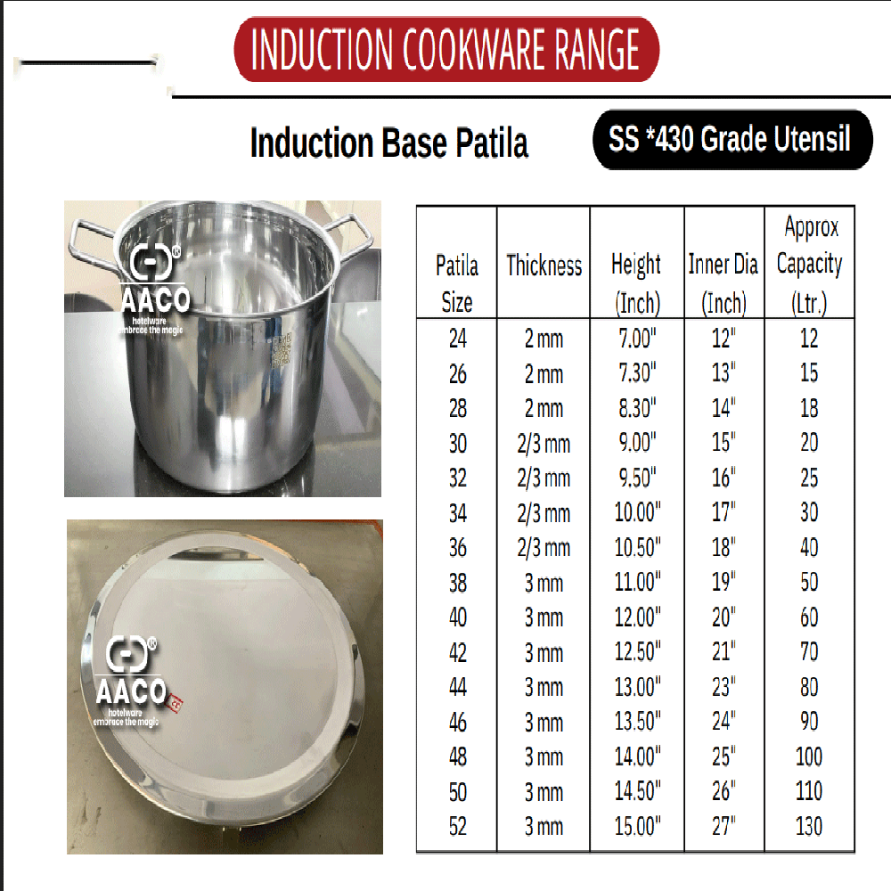 Standing Heavy Induction Concave