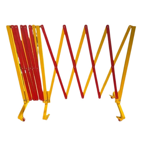 Expandable Metal Barricade - Color: Red And Yellow