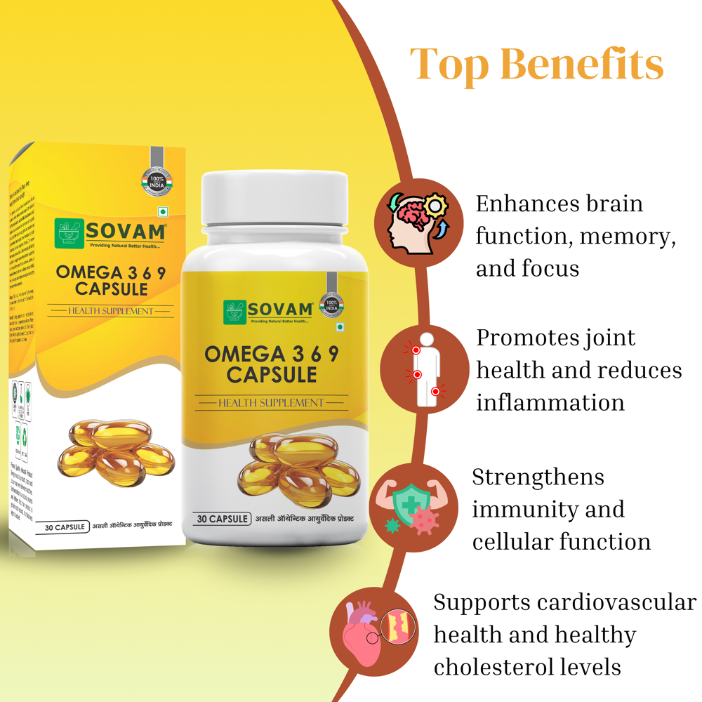 Omega 369 Softgel Capsule - Age Group: For Adults