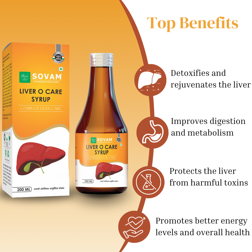 Sovam Liver O Care Syrup 200ml - Age Group: For Adults