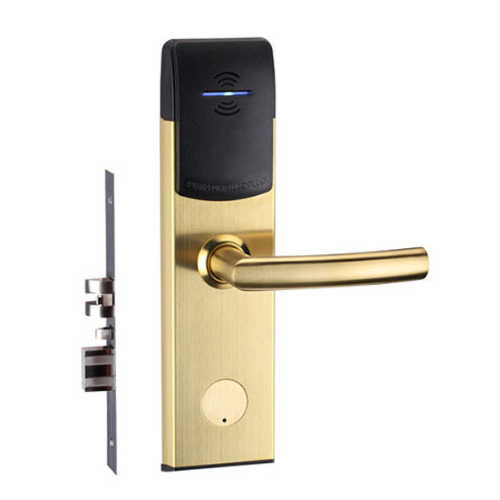 Golden Slick Rfid Door Lock - Finish: Glossy