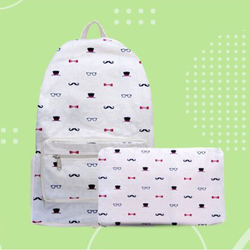 1032 Folding Haversack Bag - Color: White