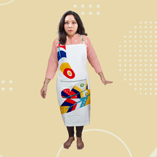 Kitchen Apron 1017 - Color: White