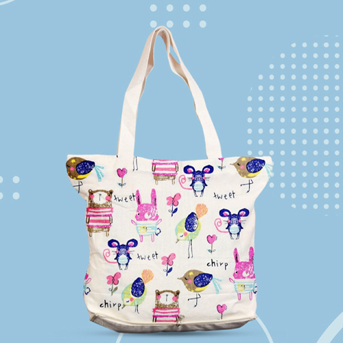 1005 Folding Ladies Hand Bag - Color: Multicolor
