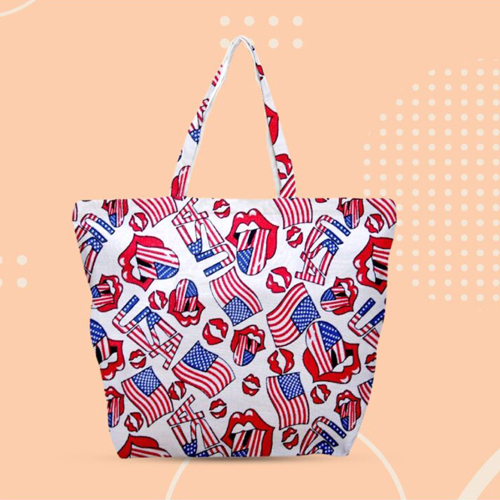 1012 Folfing Button Bag - Color: Multicolor
