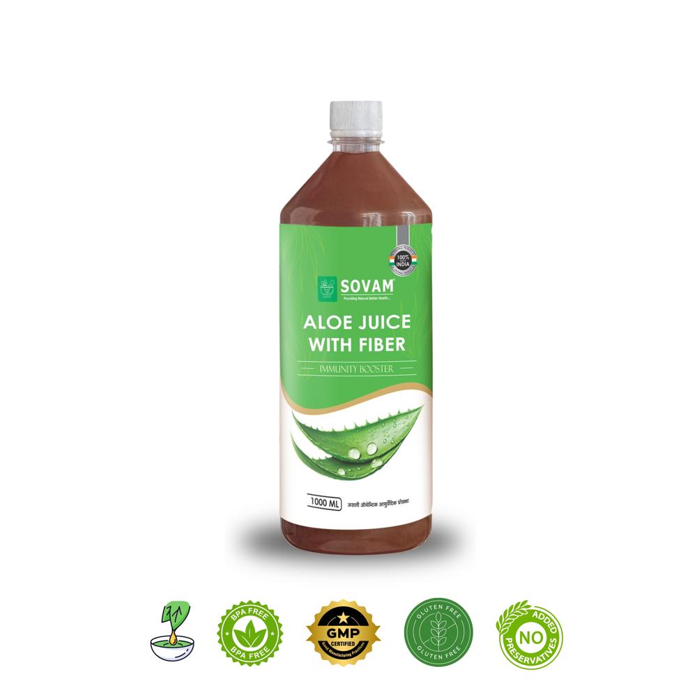 Sovam Aloe Vera With Fiber Juice 1000 ml