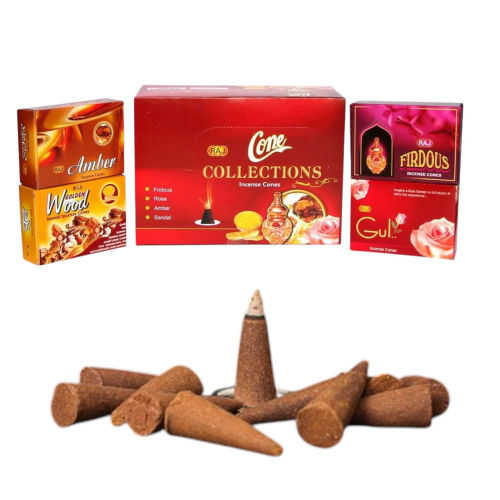 CONE COLLECTION RED MIX in 1DZ Rose, Golden Wood, Amber, Firdous