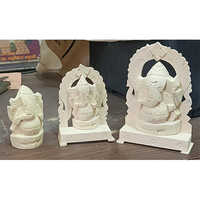 Erukku Root Ganesh Idols - Color: White