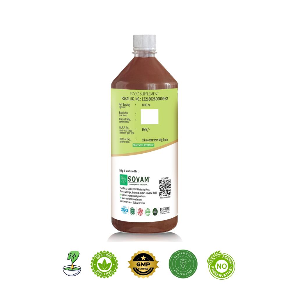 Sovam Amla Juice 1000 Ml - Ingredients: Herbs