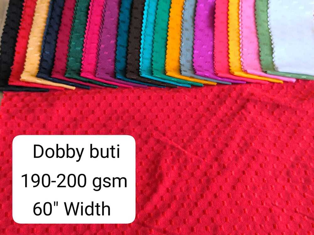 Dobby Butti - Polyester Lycra Fabric
