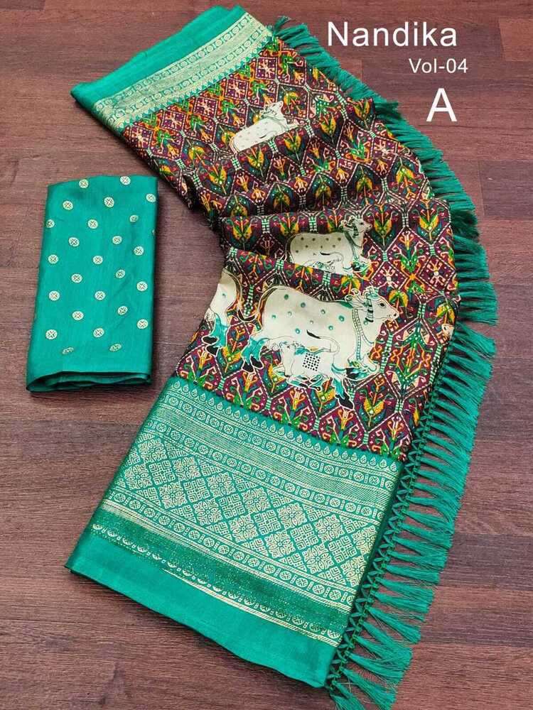 KALAMKARI DIGITAL PRINT SAREE