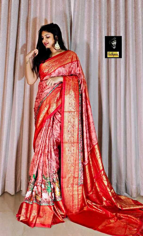 KALAMKARI DIGITAL PRINT SAREE