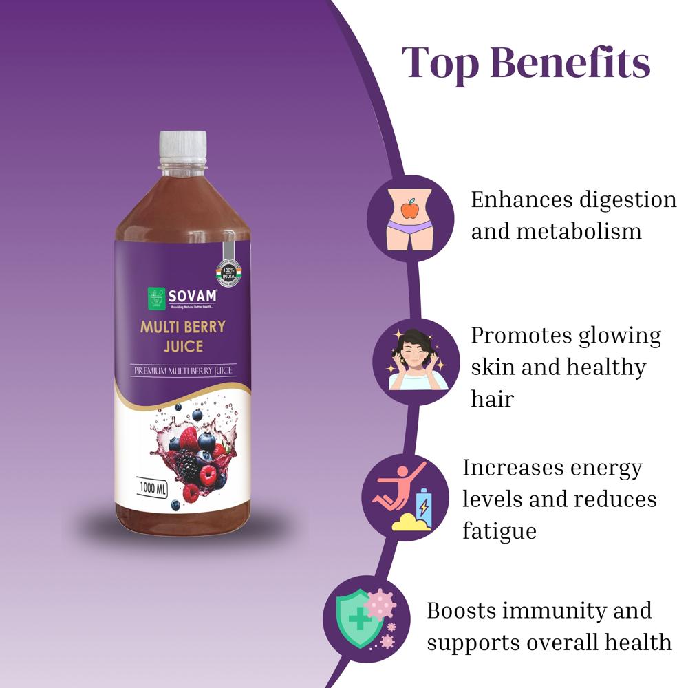 Sovam Multi Berry Juice 1000 ml
