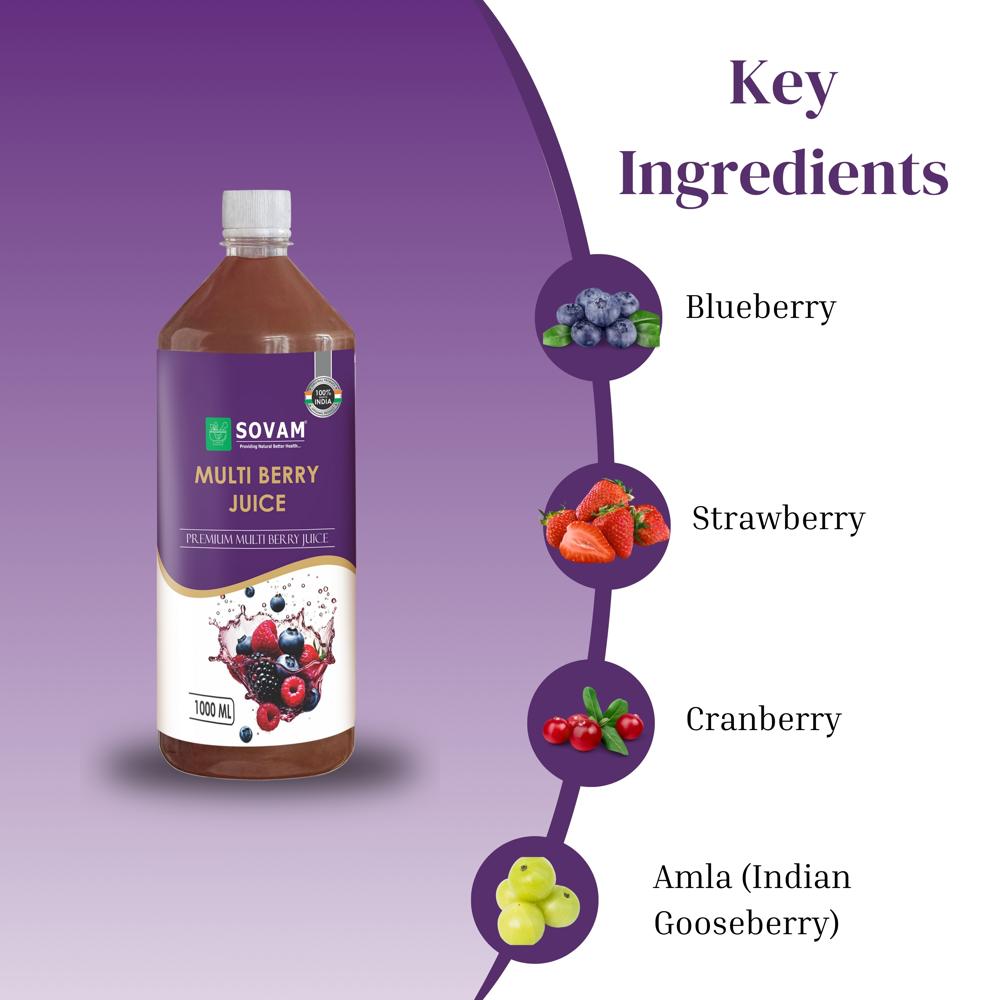 Sovam Multi Berry Juice 1000 ml