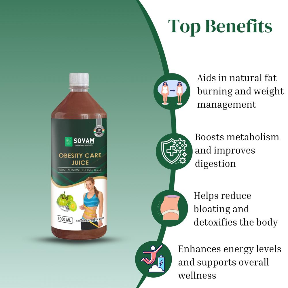 Sovam Obesity Care Juice 1000 Ml - Age Group: For Adults