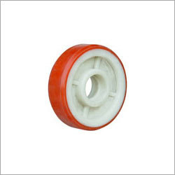 Pu Trolley Wheels - Color: Red & White