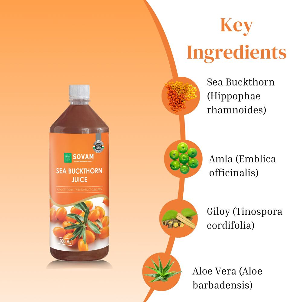 Sovam Sea Buckthorn Juice 1000 ml