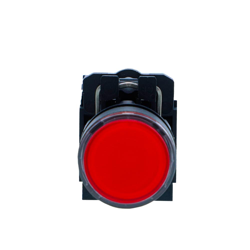 Xb5aw34b2n-illuminated Pushbutton, Harmony Xb5n Xb7n, Plastic, Flush, Red, 22mm, Spring Return, 24v Ac Dc, 1 Nc - Color: Red