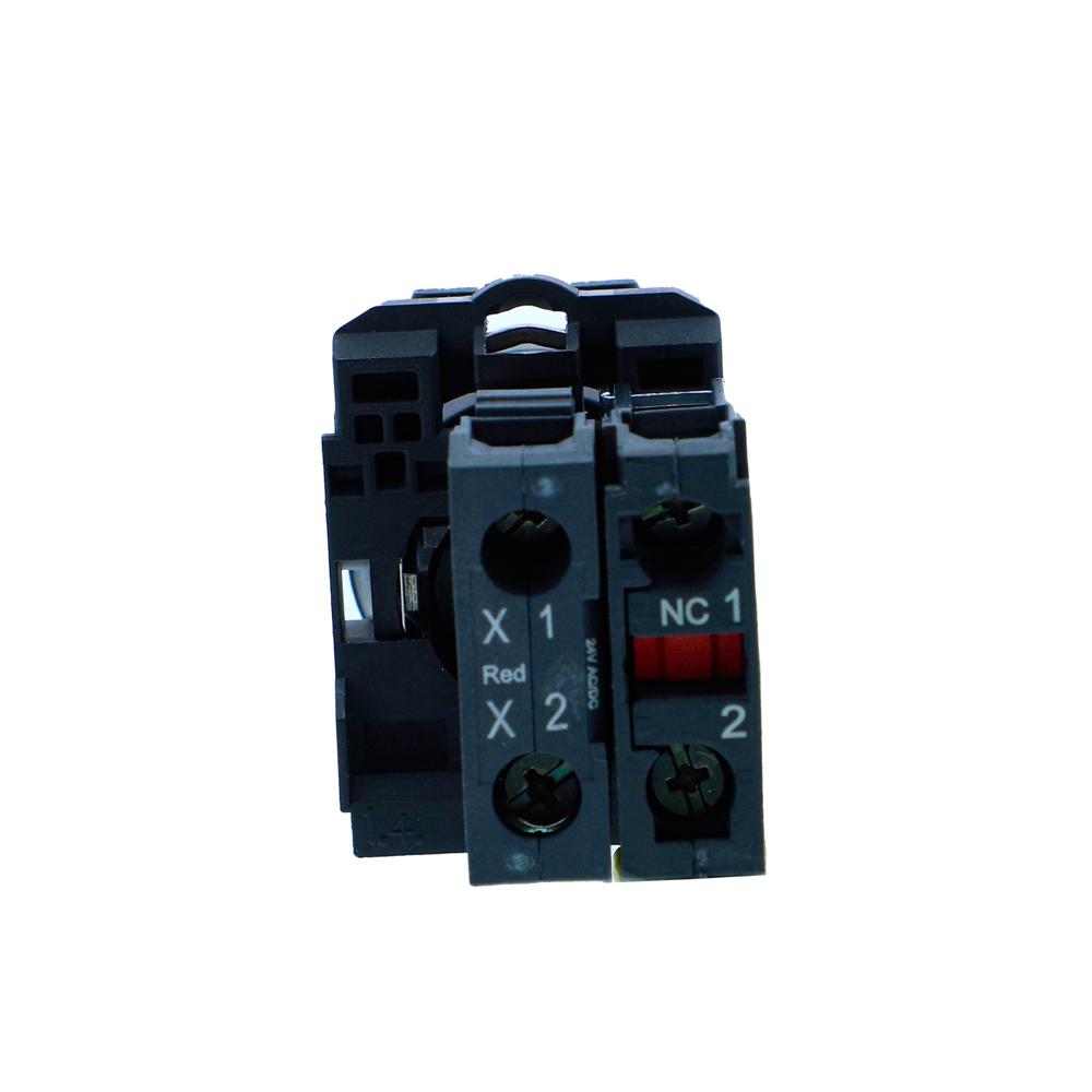 Xb5aw34b2n-illuminated Pushbutton, Harmony Xb5n Xb7n, Plastic, Flush, Red, 22mm, Spring Return, 24v Ac Dc, 1 Nc - Color: Red